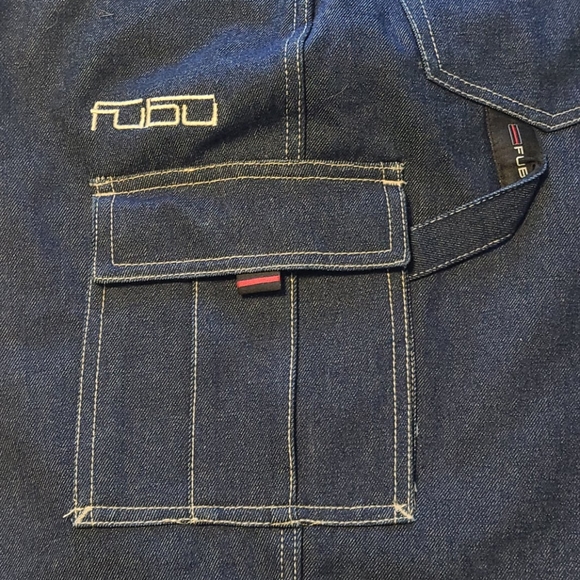 Fubu the collection vintage 90's denim jeans 40x34 hip hop carpenter - Picture 5 of 16
